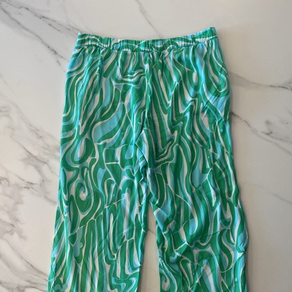 Lilly Pulitzer Cambridge Palazzo Finders Keepers Pants | Size Medium - Picture 7 of 8